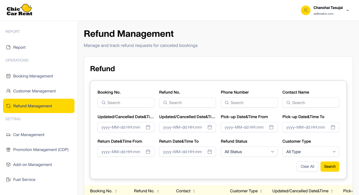 Refund Management